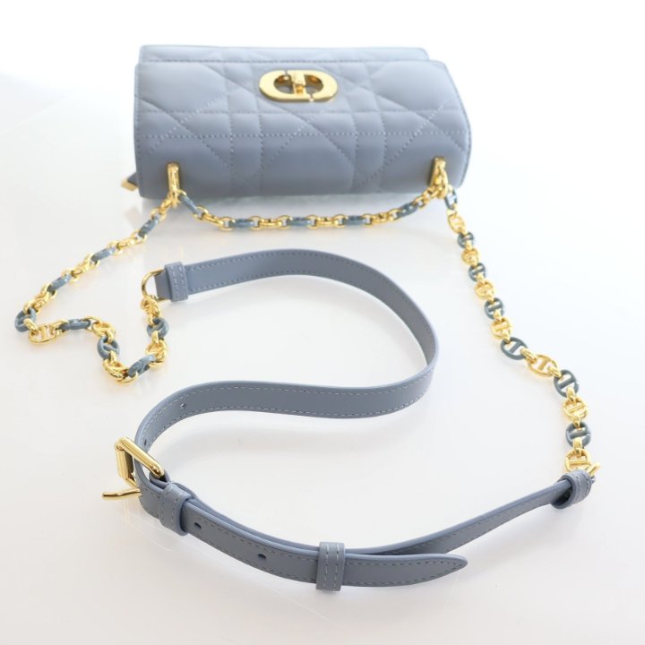 【可愛い♪】DIOR Dioramour Miss Caro ミニバッグ Dioramour Miss Caro Mini Bag Black Macrocannage Lambskin | DIOR