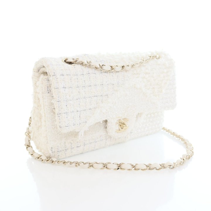 Chanel Medium Tweed Double Classic Flap Bag - Luxe Du Jour