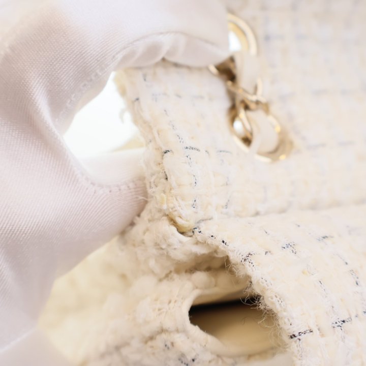 Chanel Medium Tweed Double Classic Flap Bag - Luxe Du Jour