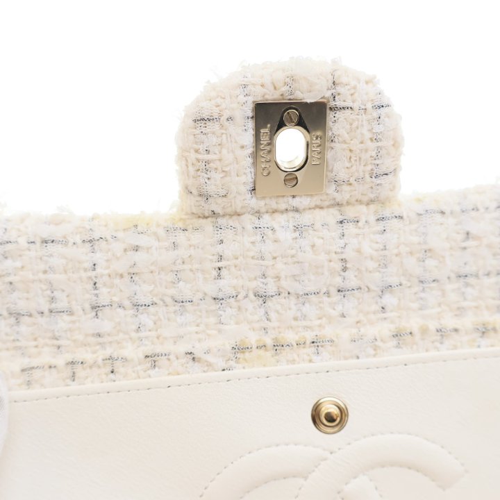 Chanel Medium Tweed Double Classic Flap Bag - Luxe Du Jour