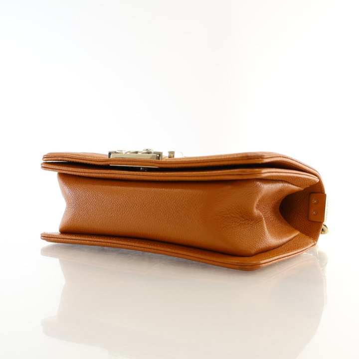 Chanel Small Caramel Caviar Boy Bag - Luxe Du Jour