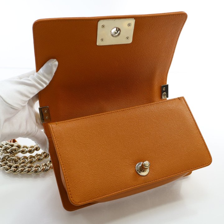 【ヴィンテージ】Rank:S☆Chanel Blush Caramel Boy Small Bag 3082541643.jpg