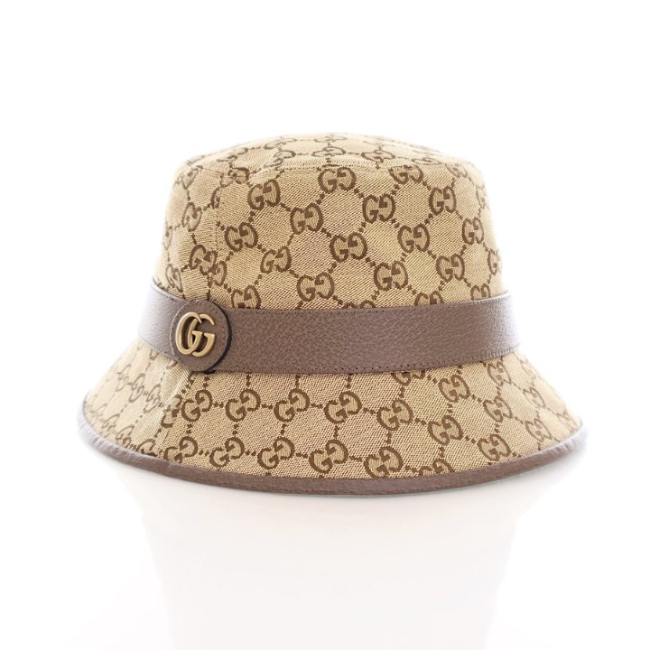 定番の中古商品 Gucci Jour Du Luxe - Hat Bucket Canvas GG 帽子