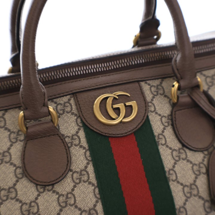ボストンバッグ GUCCI GG FABRIC AND LEATHER MEDIUM SAVOY TRAVEL BAG Gucci Savoy medium duffle bag in dark brown suede | GUCCI® US