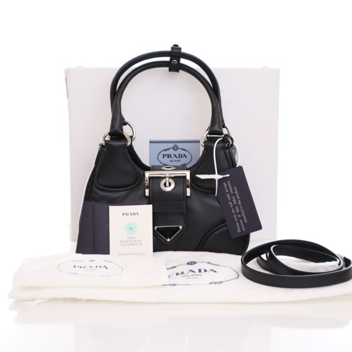 PRADA - Prada Moon Bag Nappa Leather Black Y2Kの通販 by
