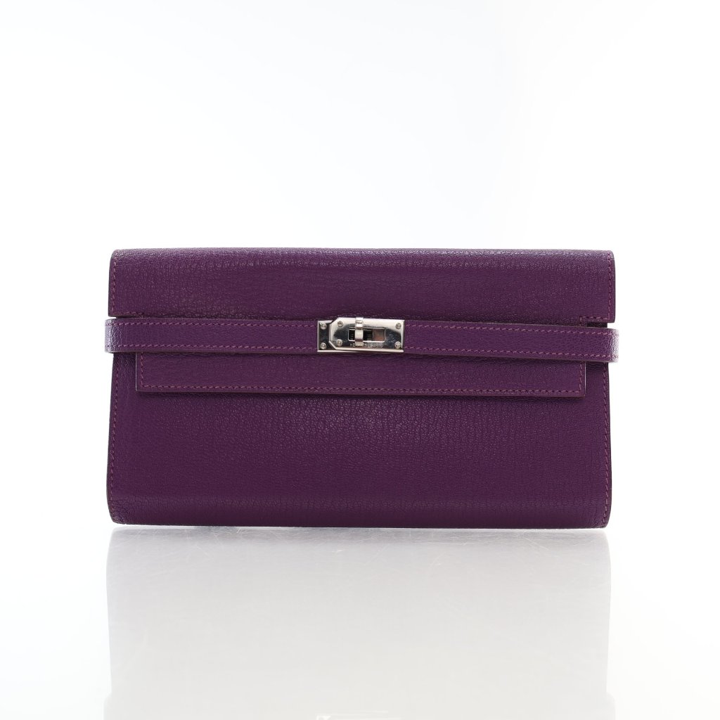 Hermes Kelly wallet ケリーウォレット STAMP B【新品同様】 HERMES Kelly Long Wallet Gold Epsom Gold Hardware Z Stamp