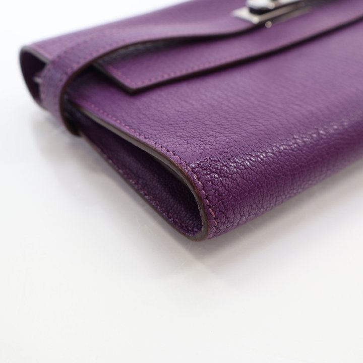Hermes Kelly wallet ケリーウォレット STAMP B【新品同様】 HERMES Kelly Long Wallet Gold Epsom Gold Hardware Z Stamp