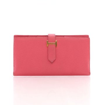 【HERMES】Hermes Kelly Wallet ★財布 ピンク【ランク：Ｓ】 Hermes Kelly Wallet To Go Rose Pourpre Chevre Mysore
