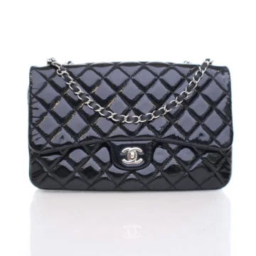 Chanel Jumbo Black Patent 3 Bag