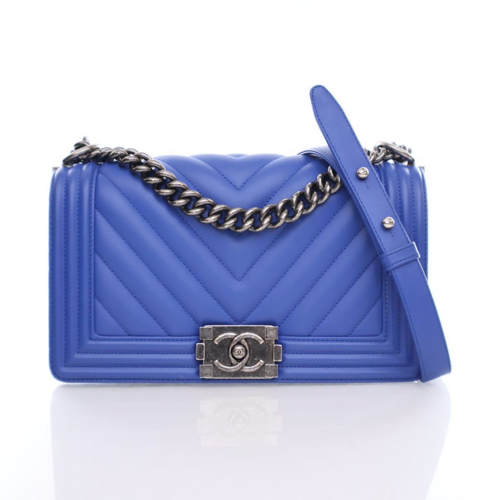 【ヴィンテージ】Rank:S☆Chanel Light Blue C19 Small Series30 Chanel C19 Small Light Blue Shoulder Bag in Denim, 3-Tone