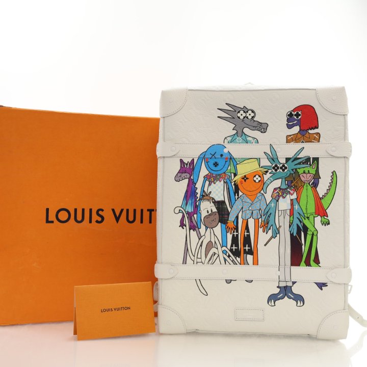 LOUIS VUITTON ヒョウ柄スニーカー スリッポン 空箱 箱 セット Louis Vuitton Taurillon Monogram LV Friends Soft Trunk Backpack