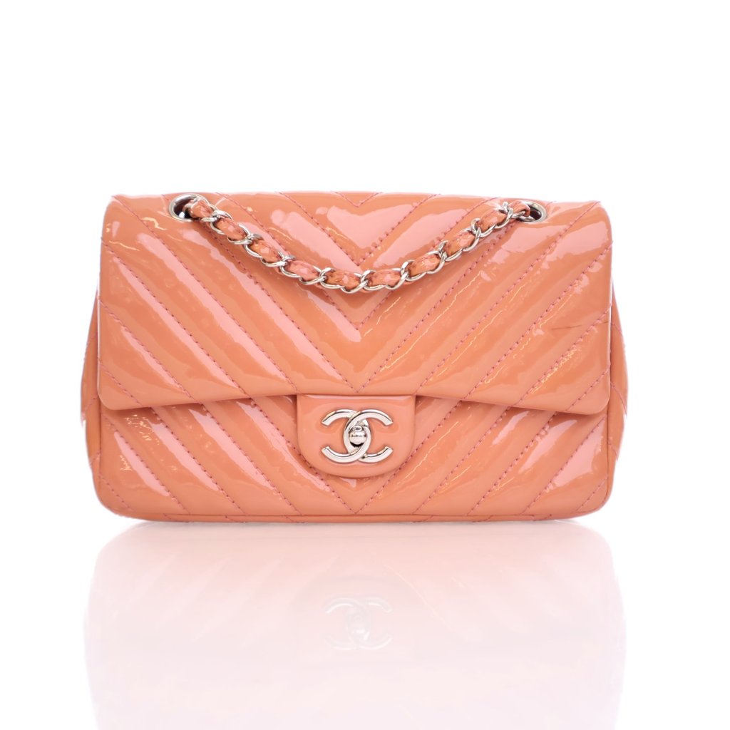 【ヴィンテージ】Rank:S☆Chanel Pink Medium Seasonal No19 RARE Preloved Chanel Medium Classic Double Flap Sakura Pink