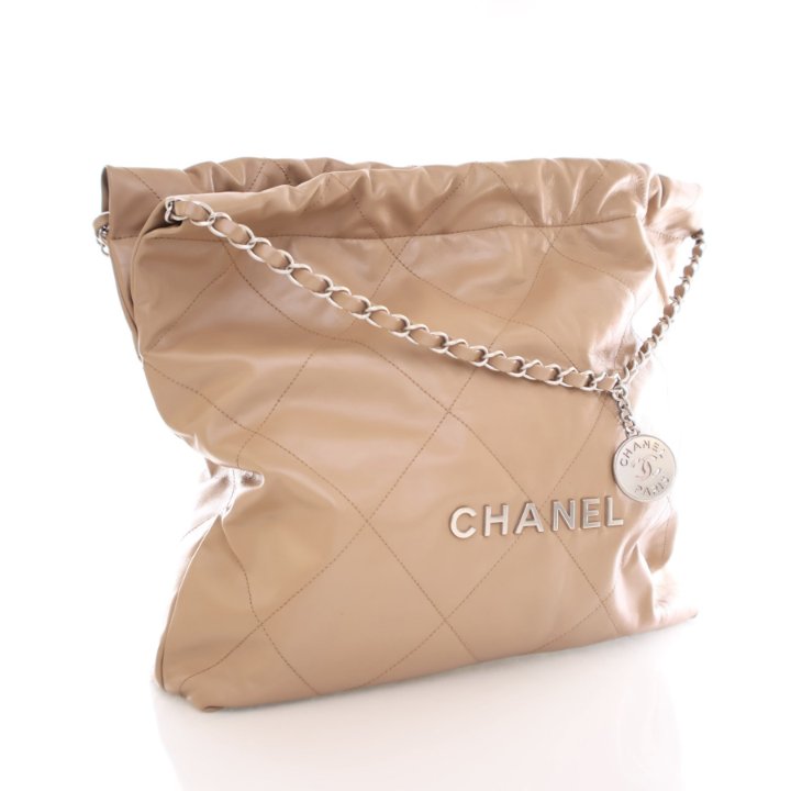 CHANEL ベージュ ボディバッグ Chanel 22 Medium Beige Calfskin - Luxe Du Jour