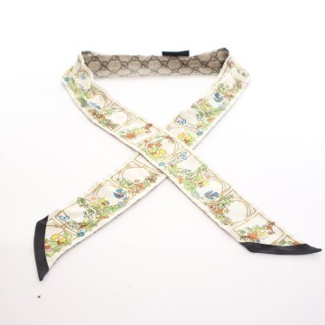 スカーフ GUCCI Twilly in silk Gucci Twilly in GG Silk with Bees – Weekly Lux Drop