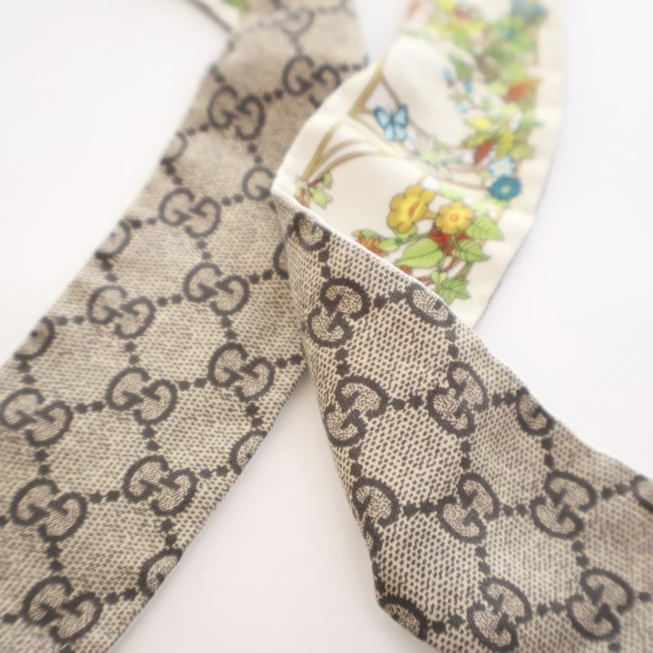 【関税＆送料込み】Gucci Twilly In Silk Gucci Floral Silk Twilly - Luxe Du Jour