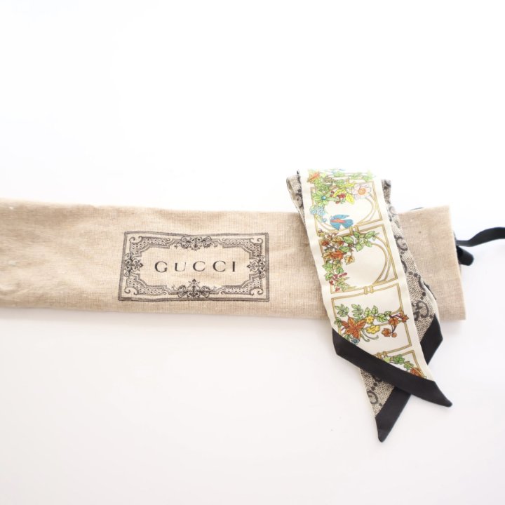 【関税＆送料込み】Gucci Twilly In Silk Gucci Floral Silk Twilly - Luxe Du Jour