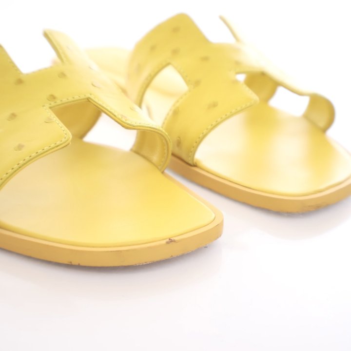 Hermes Oran Sandals Sz 39.5 Luxe Du Jour