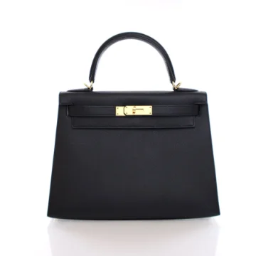 Hermes Noir Epsom Kelly 28