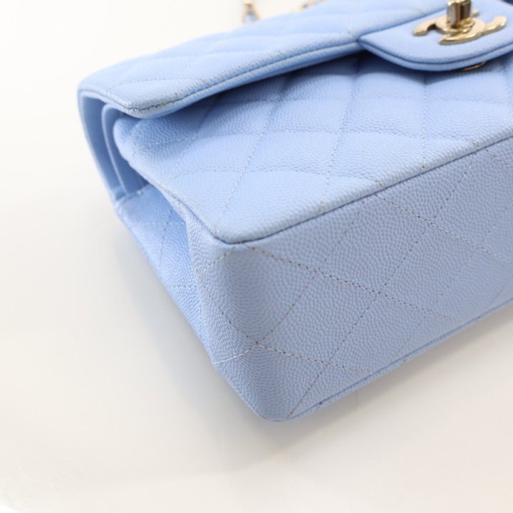 Chanel 23P Classic Flap Small Blue Caviar - Luxe Du Jour
