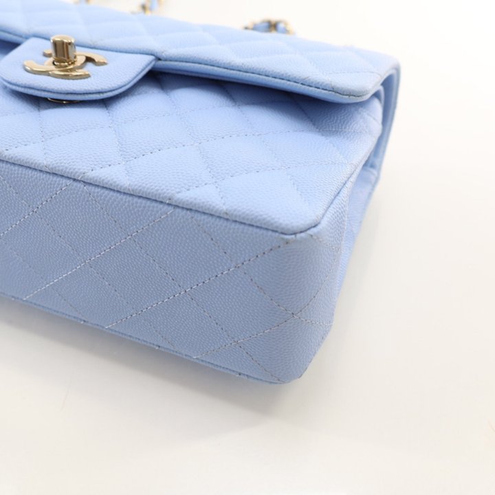 Chanel 23P Classic Flap Small Blue Caviar - Luxe Du Jour