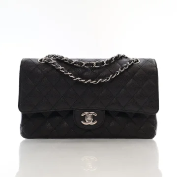 Chanel Medium Black Caviar Classic Double Flap Bag