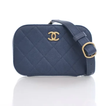 Chanel Belt Bag Blue Caviar