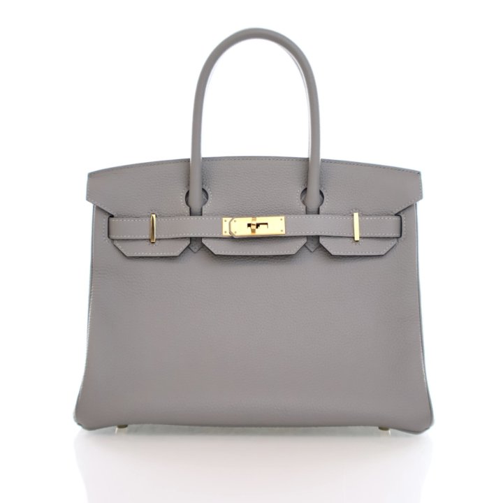 Hermes Birkin 30 Gris Mouette Clemence - Luxe Du Jour