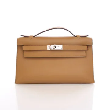 Hermes Kelly Pochette Sesame Swift