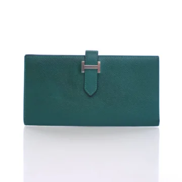 Hermes Bearn Wallet Malachite Epsom