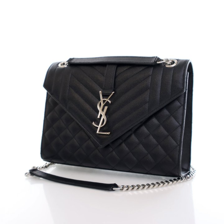 【SAINT LAURENT】ENVELOPE MEDIUM SHOULDER BAG Saint Laurent Envelope Medium Shoulder Bag in Matelassé