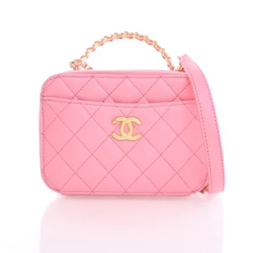 Chanel Vanity Case Pink Caviar