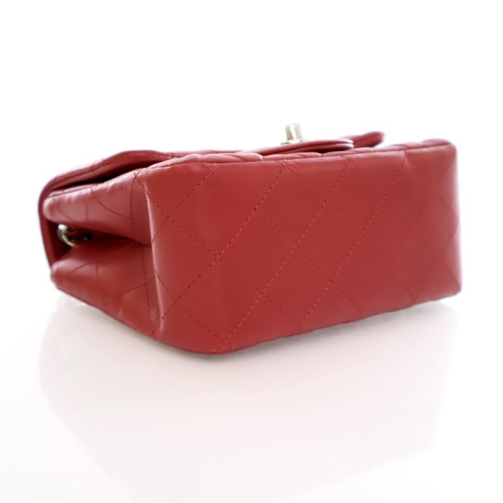 【ヴィンテージ】Rank:S☆Chanel Red Square Classic Mini Flap Chanel Vintage Rare Red Classic Square Mini Flap – Classic