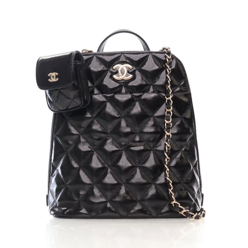 Chanel Filigree レザー リュック バックパック ブラック Chanel Filigree レザー リュック バックパック ブラック