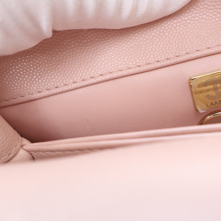 【ヴィンテージ】Rank:S☆Chanel Pink Coco Handle Small No27 ヴィンテージ】Rank:S☆Chanel Pink Coco Handle Small 27 Bag