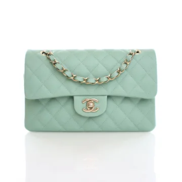 Chanel Classic Small Flap 23P Green Caviar