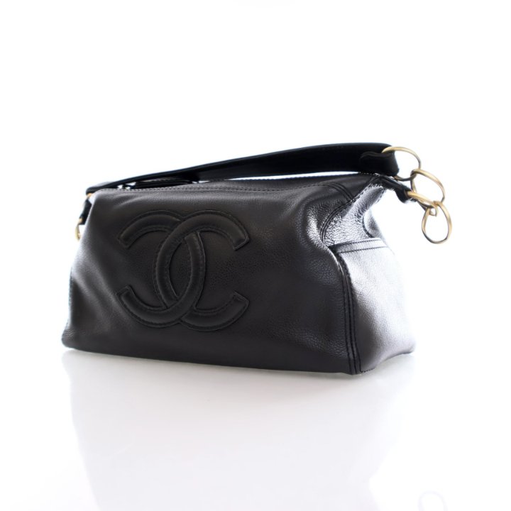 ショルダーバッグ・ポシェット × ヴィンテージ(中古) Chanel Caviar Matelasse Coco Mark Shoulder Bag A66805 Vintage CHANEL Black Caviar Matelasse Chain Shoulder Bag