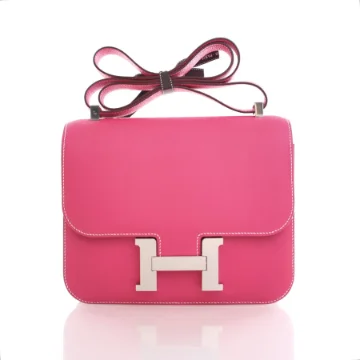 Hermes Constance 24 Rose Tyrien Epsom