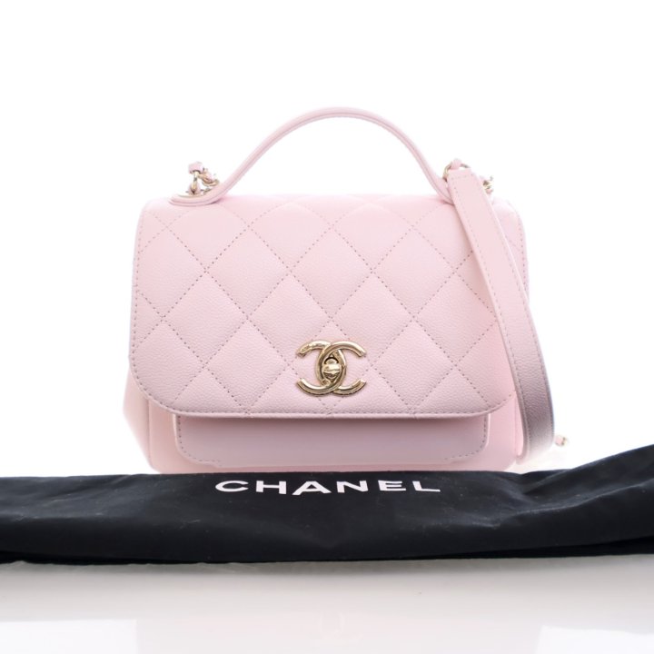 Chanel Mini Business Affinity Flap Pink Caviar Luxe Du Jour