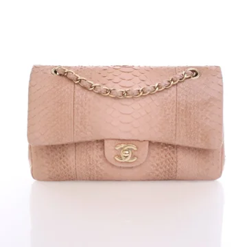 Chanel Classic Flap Medium Pink Python