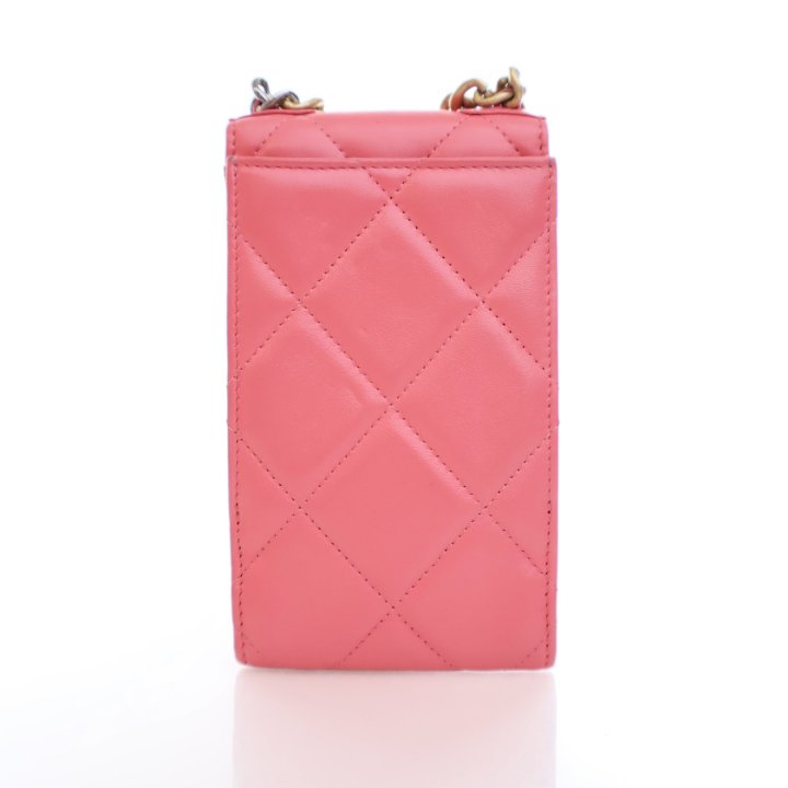 Chanel Pink Lambskin 19 Phone Holder - Luxe Du Jour