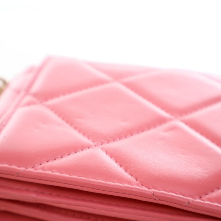 Chanel Pink Lambskin 19 Phone Holder - Luxe Du Jour