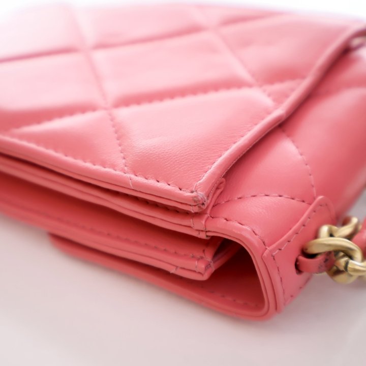 Chanel Pink Lambskin 19 Phone Holder - Luxe Du Jour