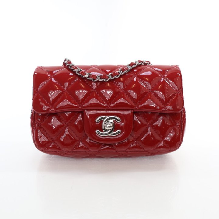 Chanel Extra Mini Rectangle Red Patent Luxe Du Jour - Main Image