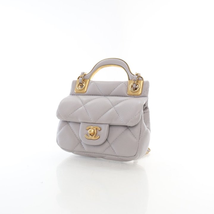 【人気/関税/送料込み】 Chanel Flap Card Holder Lambskin & Go Chanel Lambskin Quilted Flap Card Holder With Belt Champagne