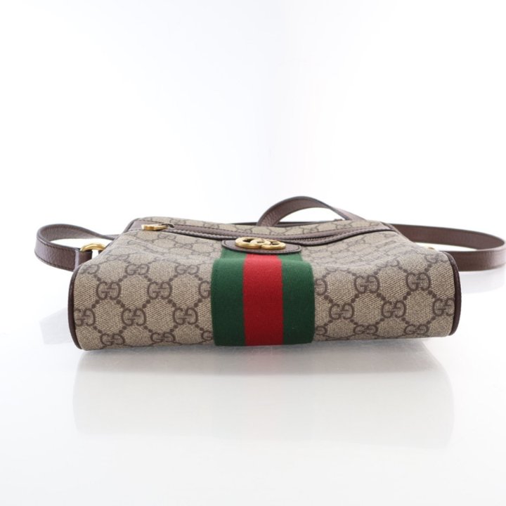 GUCCI★Ophidia Medium Messenger Bag Ophidia medium messenger bag in beige and dark brown fabric