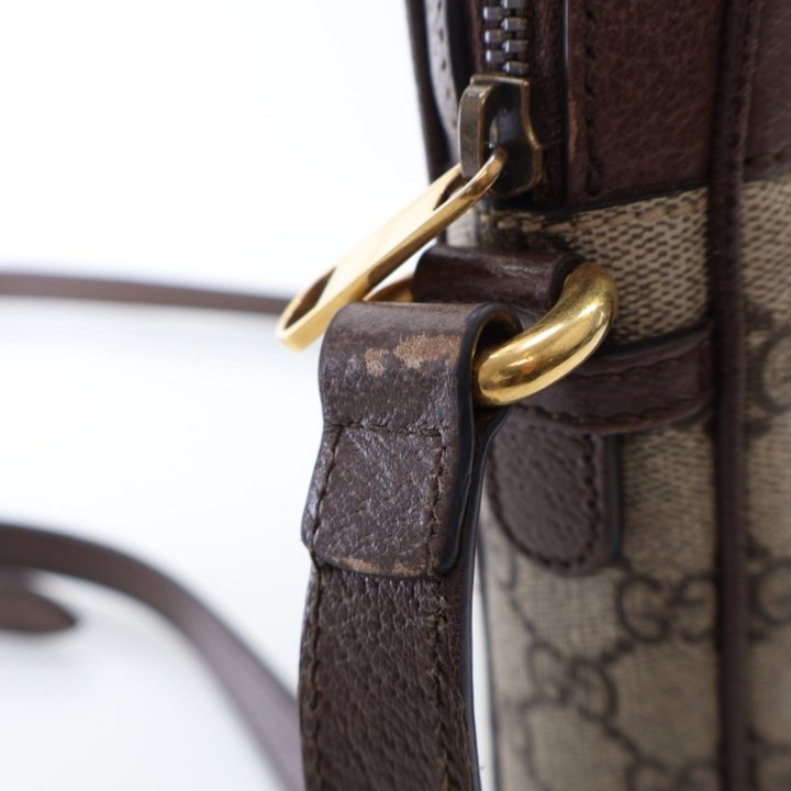 ショルダーバッグ Gucci Ophidia Small Messenger Bag In Gg Supreme Canvas Ophidia small shoulder bag in beige and ebony Supreme