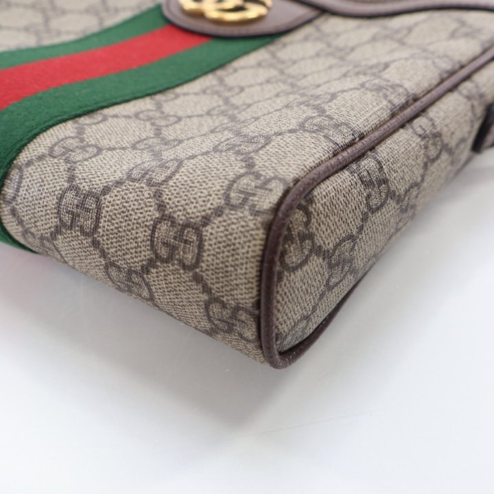 GUCCI★Ophidia Medium Messenger Bag Ophidia medium messenger bag in beige and dark brown fabric