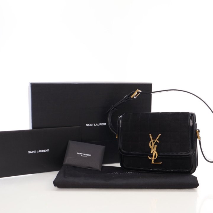 Saint Laurent Small Suede Solferino Flap Bag - Luxe Du Jour