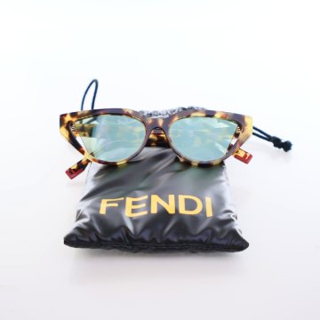 FENDI サングラス 鼈甲＆ネオンイエロー