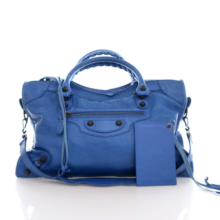 Balenciaga City Bag Blue Agneau - Luxe Du Jour